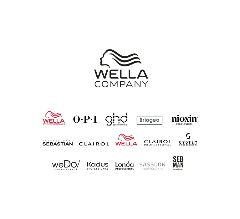 Logo of Wella Company and other brands